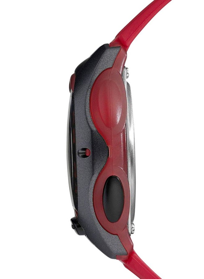 كاسيو ساعة يد رقمية مقاومة للماء بسوار من الراتنج طراز LW-200-4AV - مقاس 35 مم - لون أحمر للرجال - Image 3