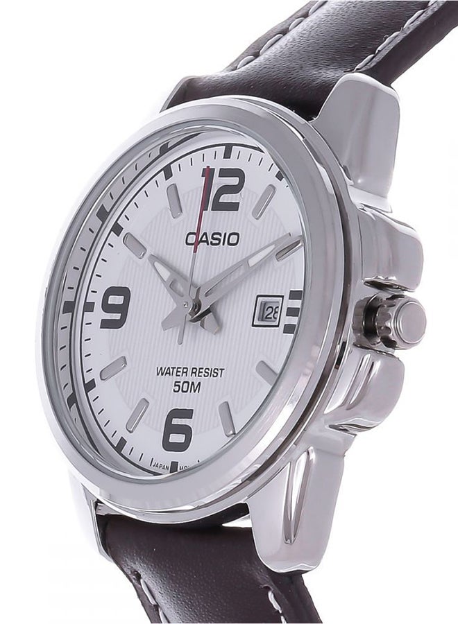 CASIO - Water Resistant Analog Couple Watch Set MTP/LTP-1314L-7AV - 37 mm - Brown - Image 1