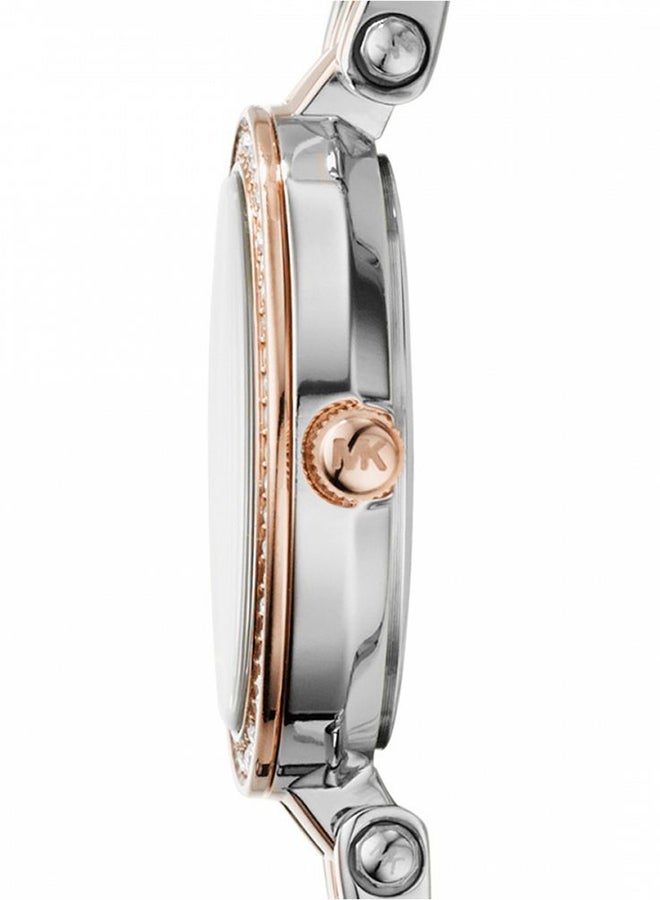 مايكل كورس ساعة يد بعقارب مرصعة بالأحجار طراز MK3298 للنساء  - Image 3