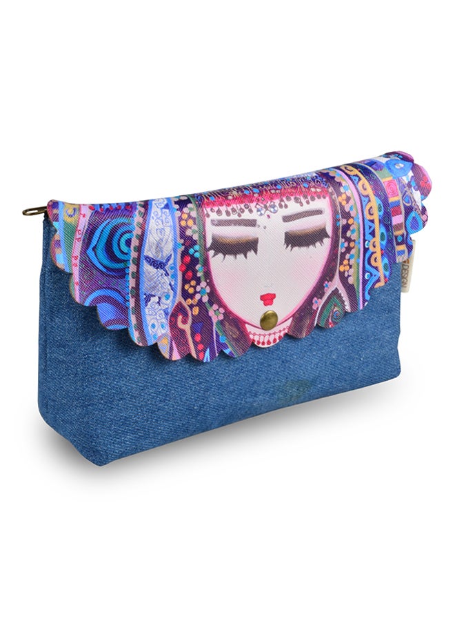 Biggdesign Mavi Su Makeup Bag Blue/White/Purple - Image 3