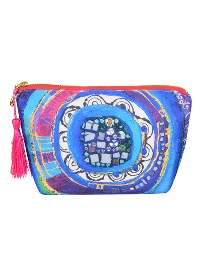 بيج ديزاين حقيبة مستحضرات تجميل من إيفل آي أزرق/أبيض/أحمر