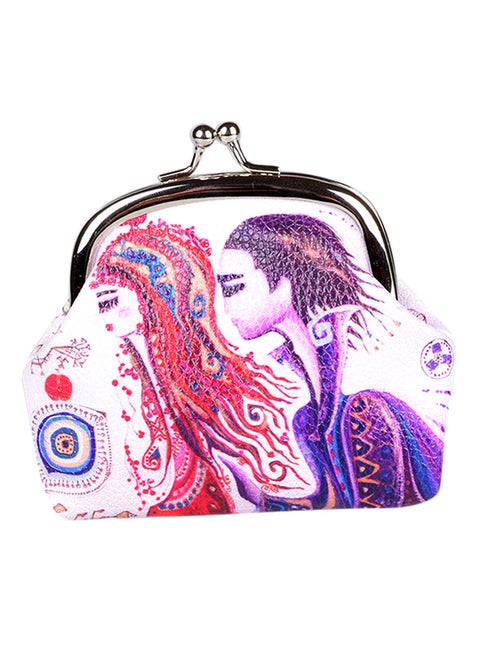 Love Coin Purse White/Purple/Red