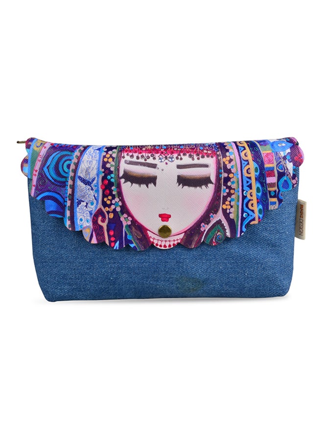 Biggdesign Mavi Su Makeup Bag Blue/White/Purple - Image 1