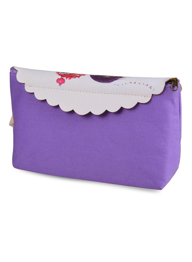 بيج ديزاين حقيبة مستحضرات تجميل من لوف أرجواني/أبيض/أحمر - Image 2