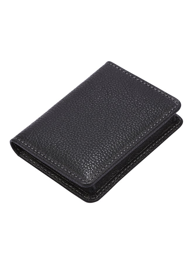SANTHOME Leather Card Case Black - Image 1