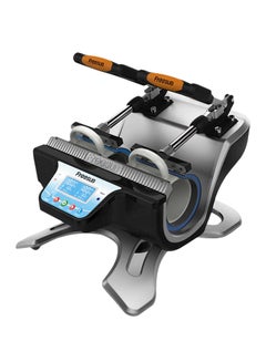 Double-Station Mug Heat Press Sublimation Machine Silver/Black