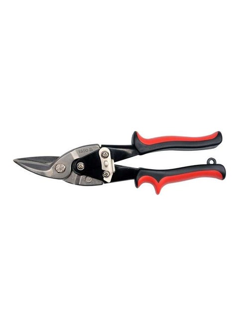 Left Cut Figure Tin Snip Silver/Black/Red