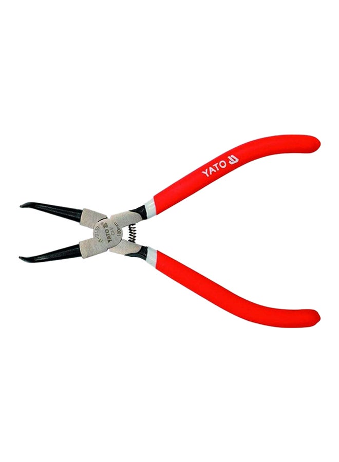 Yato Internal Bent Circlip Plier Silver/Black/Red