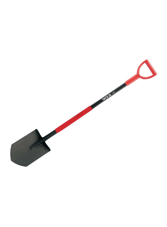 Yato Sharp Spade Shovel With D-Handle Black/Red 300mm 
