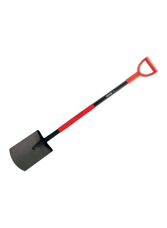 Yato Flat Spade Shovel With D-Handle Black/Red 