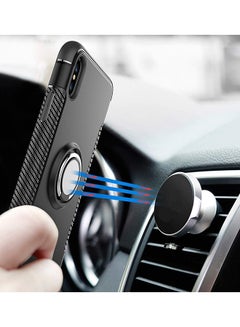 RUMANLE Shock Resistant With Swivel Ring Case Cover For Apple iPhone Xs Max Black  - Image 4