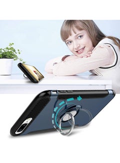 RUMANLE Swivel Ring Case Cover For Apple iPhone 7 Plus/8 Plus Navy Blue/Black  - Image 5
