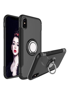 RUMANLE Shock Resistant With Swivel Ring Case Cover For Apple iPhone Xs Max Black  - Image 1