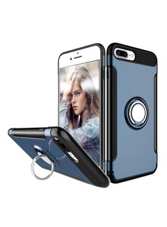 RUMANLE Swivel Ring Case Cover For Apple iPhone 7 Plus/8 Plus Navy Blue/Black  - Image 1