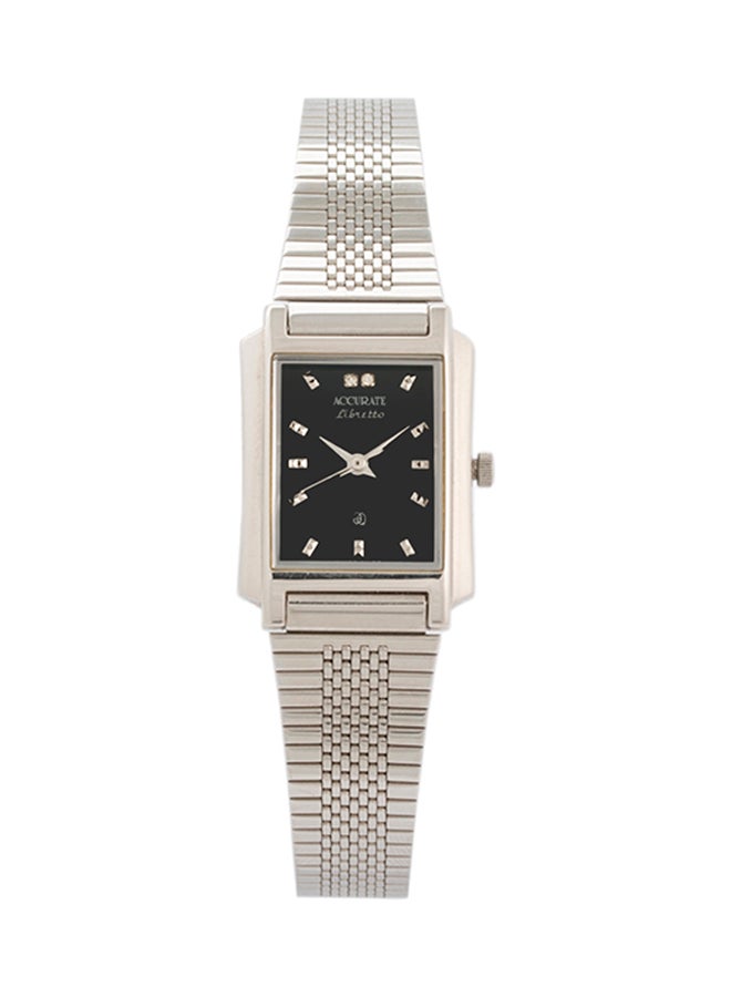 أكيوريت ساعة يد بعقارب مرصعة بالأحجار طراز ALQ849 women - Image 1