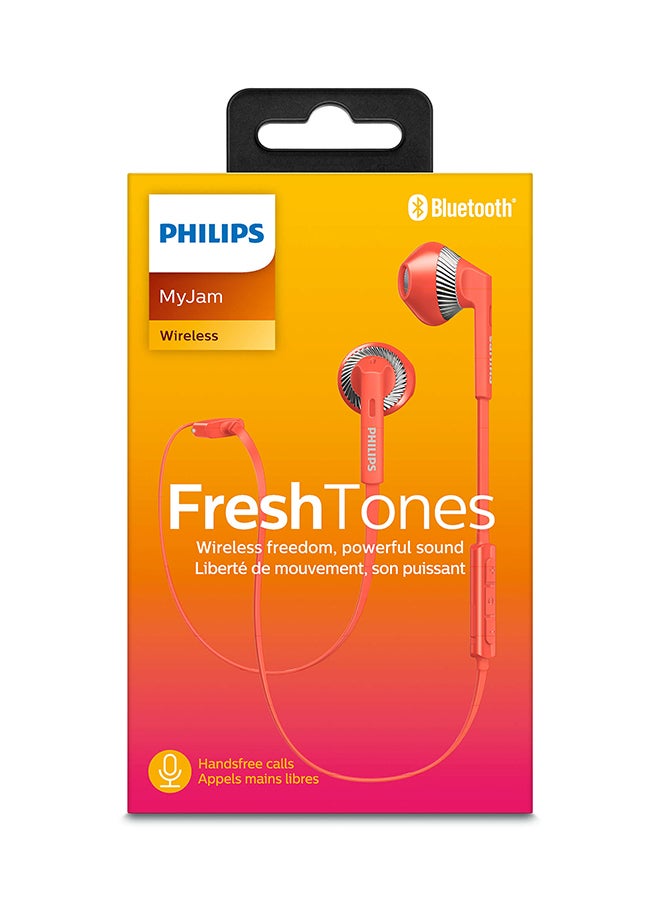 Philips - MyJam Fresh Tones Bluetooth In-Ear Headset With Mic Pink - Image 1