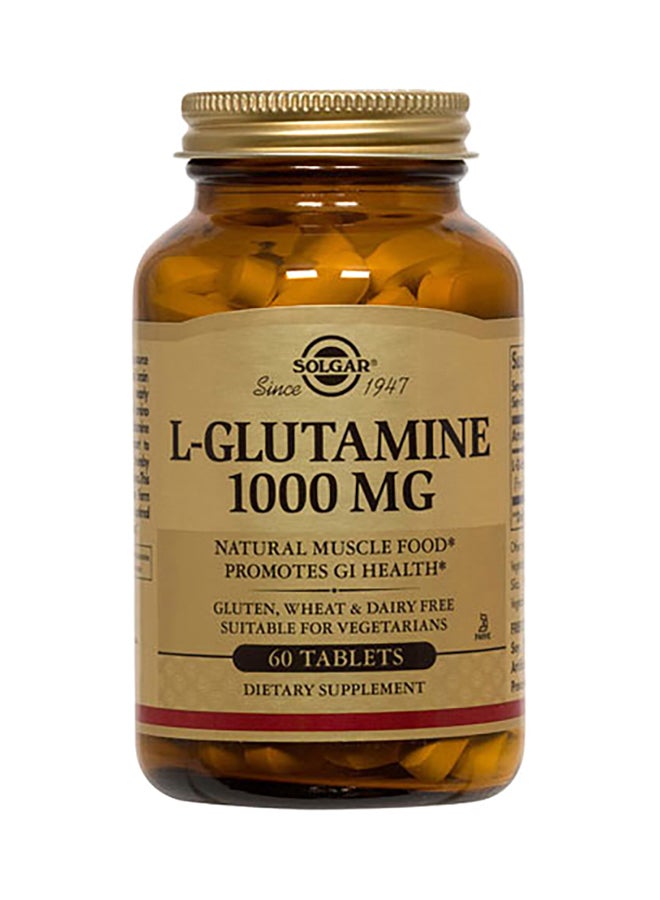 Solgar L Glutamine 1000 Mg Dietary Supplement - 60 Tablets