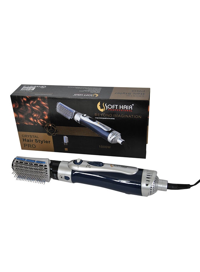 Soft Hair Crystal Hair Styler Pro Blue/Silver/Black
