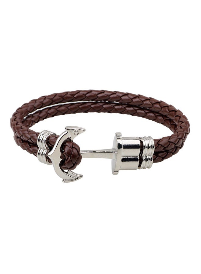 QiaoKai Leather Anchor Bracelet  - Image 2
