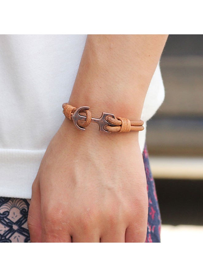 QiaoKai Leather Anchor Bracelet  - Image 2