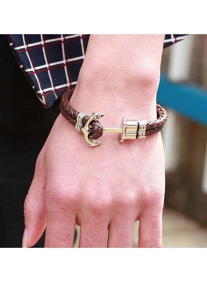 QiaoKai Leather Anchor Bracelet  - Image 3