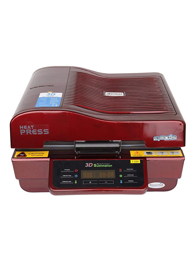 فريساب آلة ضغط حراري بتفريغ الهواء للطباعة ثلاثية الأبعاد أحمر وأسود - Image 2