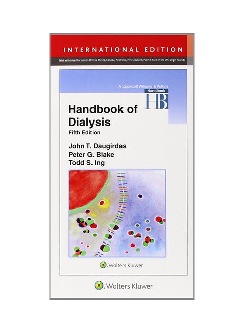 Handbook Of Dialysis Paperback English by John T. Daugirdas - 4-Dec-14