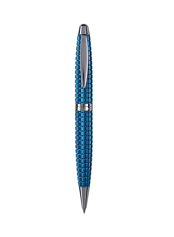 RENATO LANDINI Ballpoint Pen With Cufflink Set Blue/Chrome  - Image 2