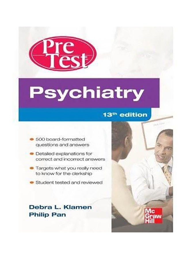 Pretest Psychiatry Paperback English by Debra L. Klamen - 2012 