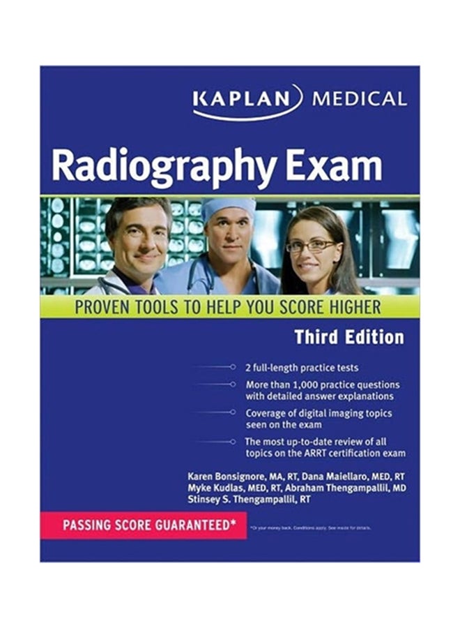 Kaplan Medical Radiography Exam: Proven Tools To Help You Score Higher Paperback English by Dana Maiellaro - 4-Oct-11 