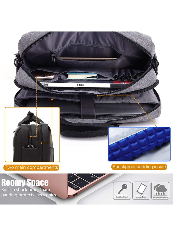 CoolBELL - Convertible Multi-Functional Laptop Briefcase Grey - Image 1