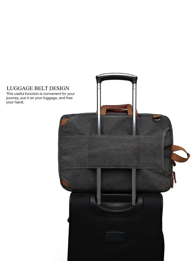 CoolBELL Convertible Multi-Functional Laptop Briefcase Black - Image 4