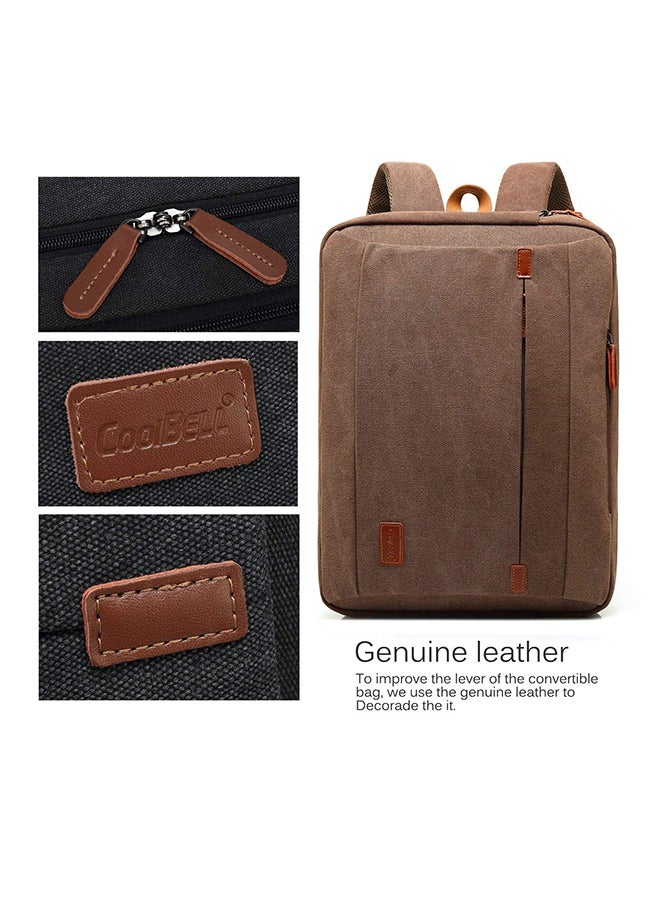 CoolBELL Convertible Multi-Functional Laptop Briefcase Khaki  - Image 3