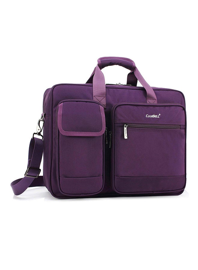 CoolBELL Multicompartment Laptop Bag With Strap Purple