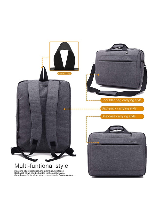 CoolBELL Convertible Multi-Functional Laptop Briefcase Grey  - Image 2