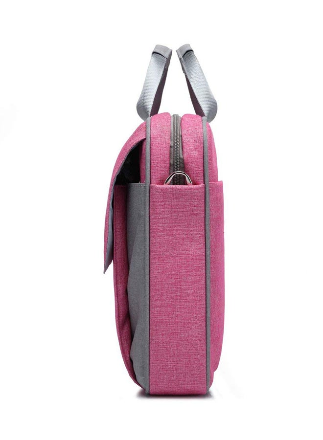 CoolBELL Multicompartment Laptop Bag With Strap Pink - Image 3