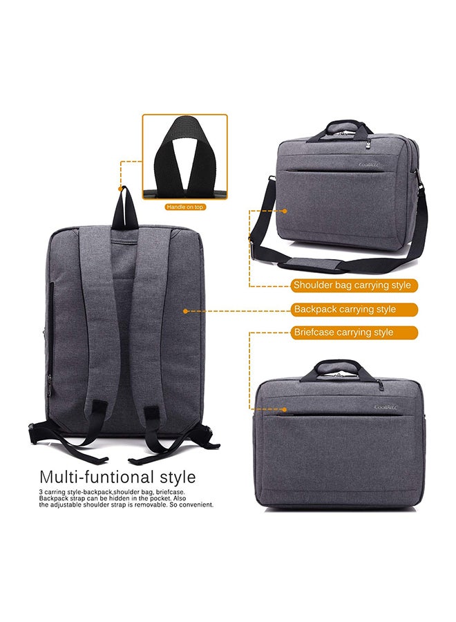 CoolBELL - Convertible Multi-Functional Laptop Briefcase Grey - Image 1