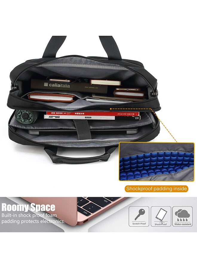 CoolBELL Multicompartment Laptop Bag With Strap Black - Image 4