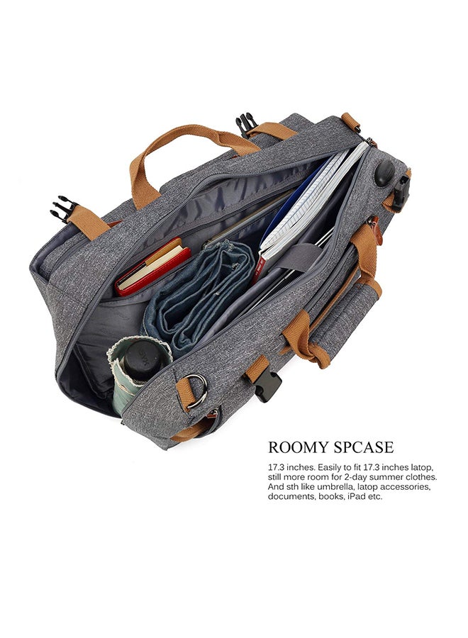CoolBELL Convertible Multi-Functional Laptop Briefcase Grey - Image 3