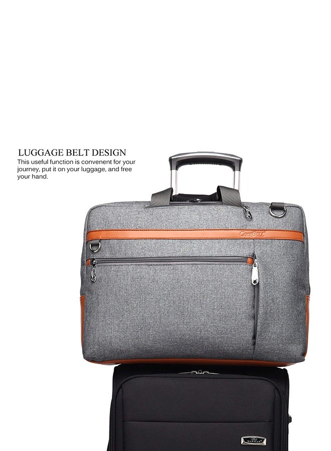 CoolBELL Convertible Multi-Functional Laptop Briefcase Grey - Image 4