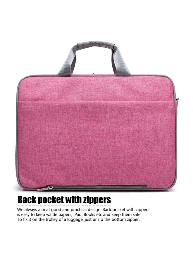 CoolBELL Multicompartment Laptop Bag With Strap Pink - Image 2