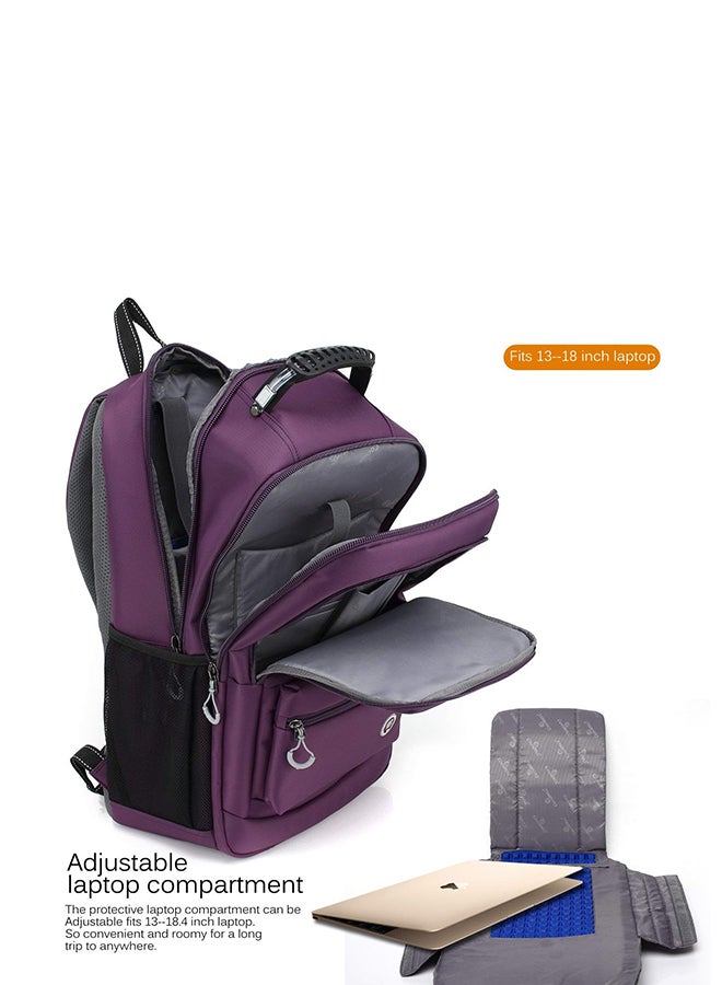 CoolBELL 15.6 Inch Laptop Bag Purple - Image 4