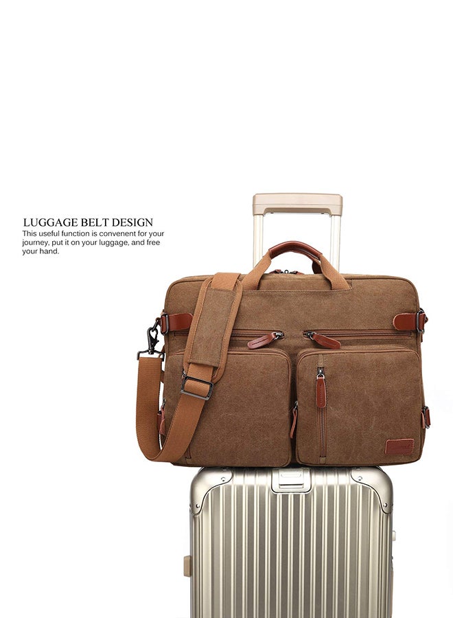 CoolBELL Convertible Multi-Functional Laptop Briefcase Khaki  - Image 4