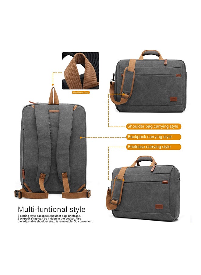 CoolBELL Convertible Multi-Functional Laptop Briefcase Grey  - Image 2