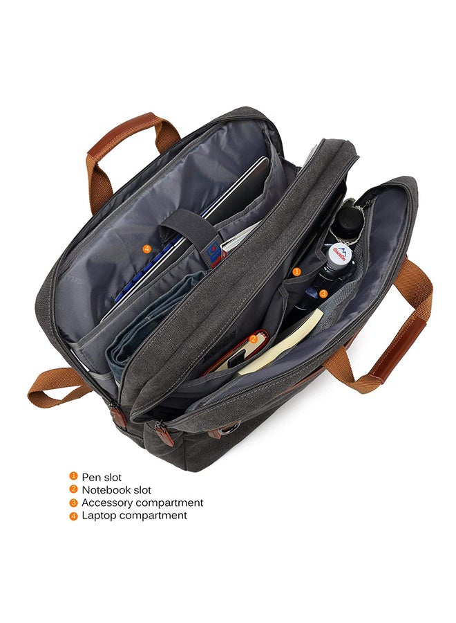 كول بيل حقيبة يد للكمبيوتر المحمول متعددة الوظائف وقابلة للتحويل أسود - Image 4