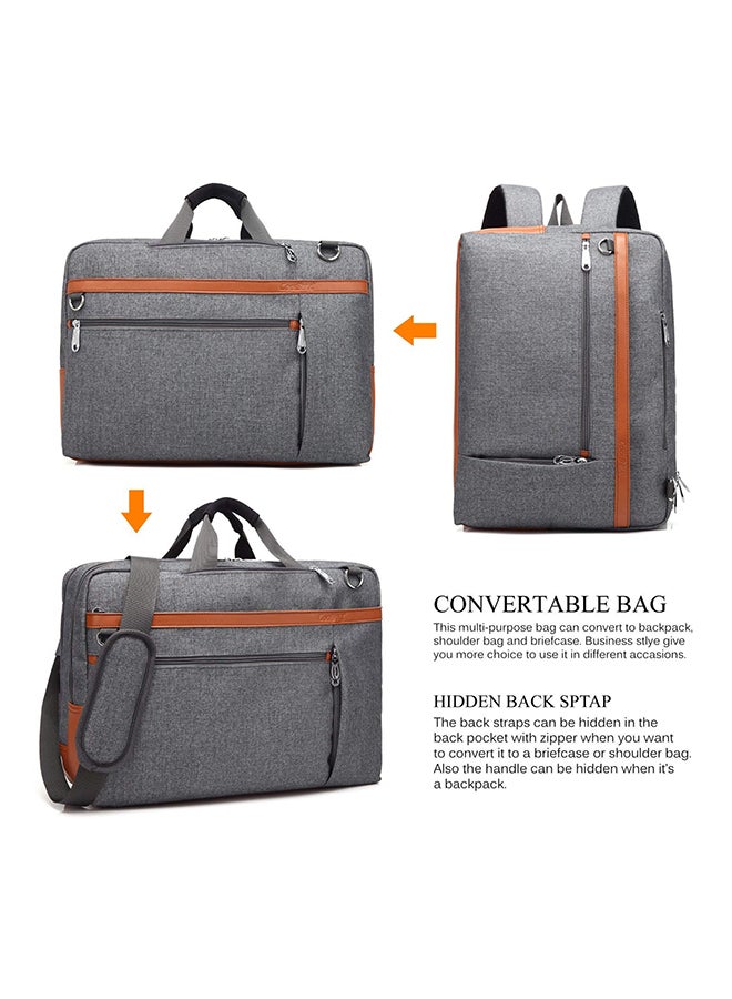 CoolBELL Convertible Multi-Functional Laptop Briefcase Grey - Image 2