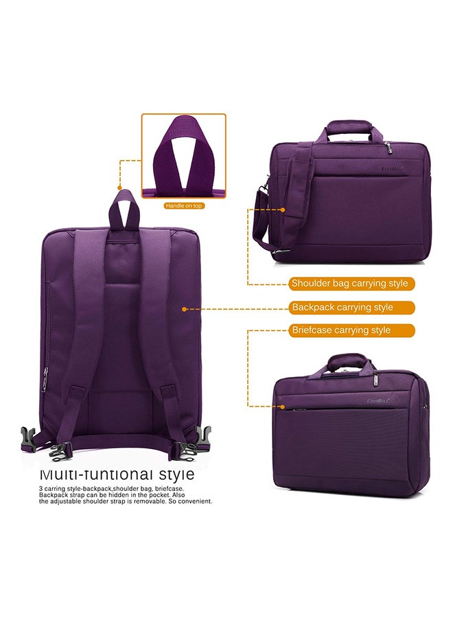 CoolBELL - Convertible Multi-Functional Laptop Briefcase Purple - Image 1