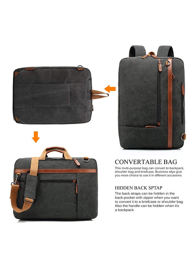 CoolBELL Convertible Multi-Functional Laptop Briefcase Black - Image 2