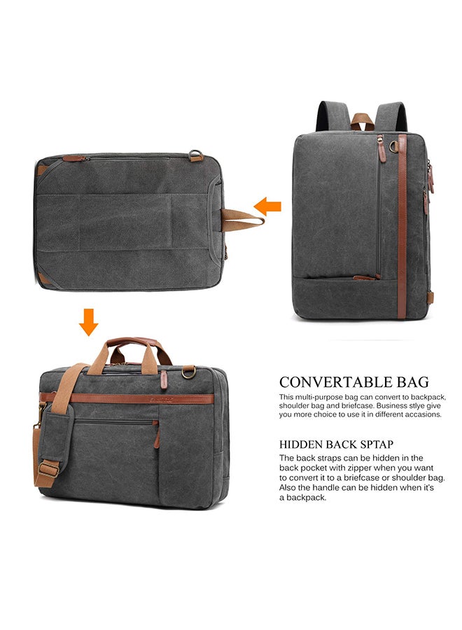 CoolBELL Convertible Multi-Functional Laptop Briefcase Grey - Image 2