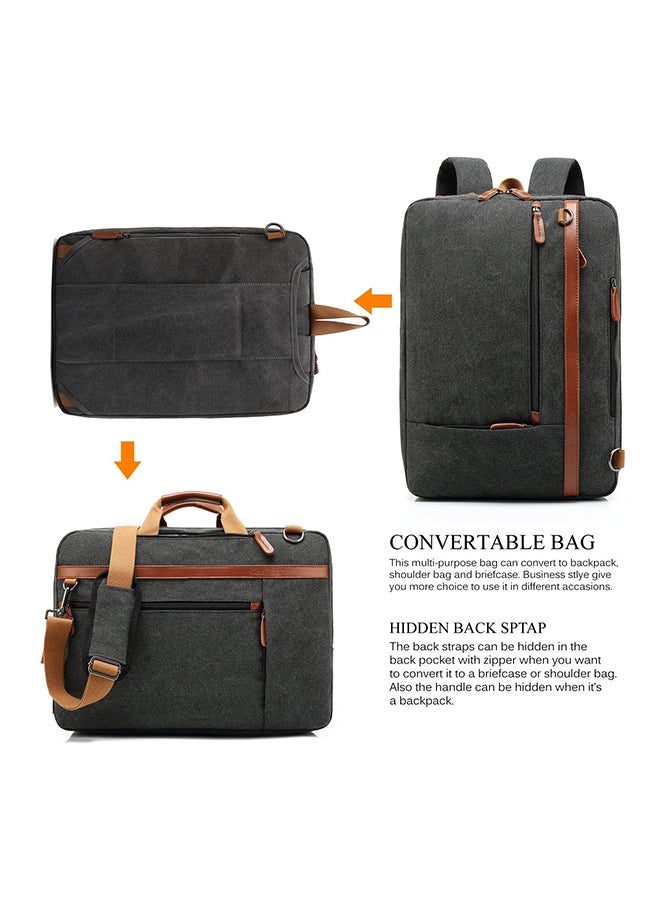 CoolBELL Convertible Multi-Functional Laptop Briefcase Black - Image 2